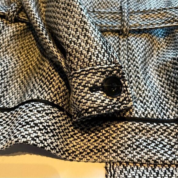 Banana Republic Women's Short Jacket Black and White Flecks Petite XS Stylish - Picture 8 of 12